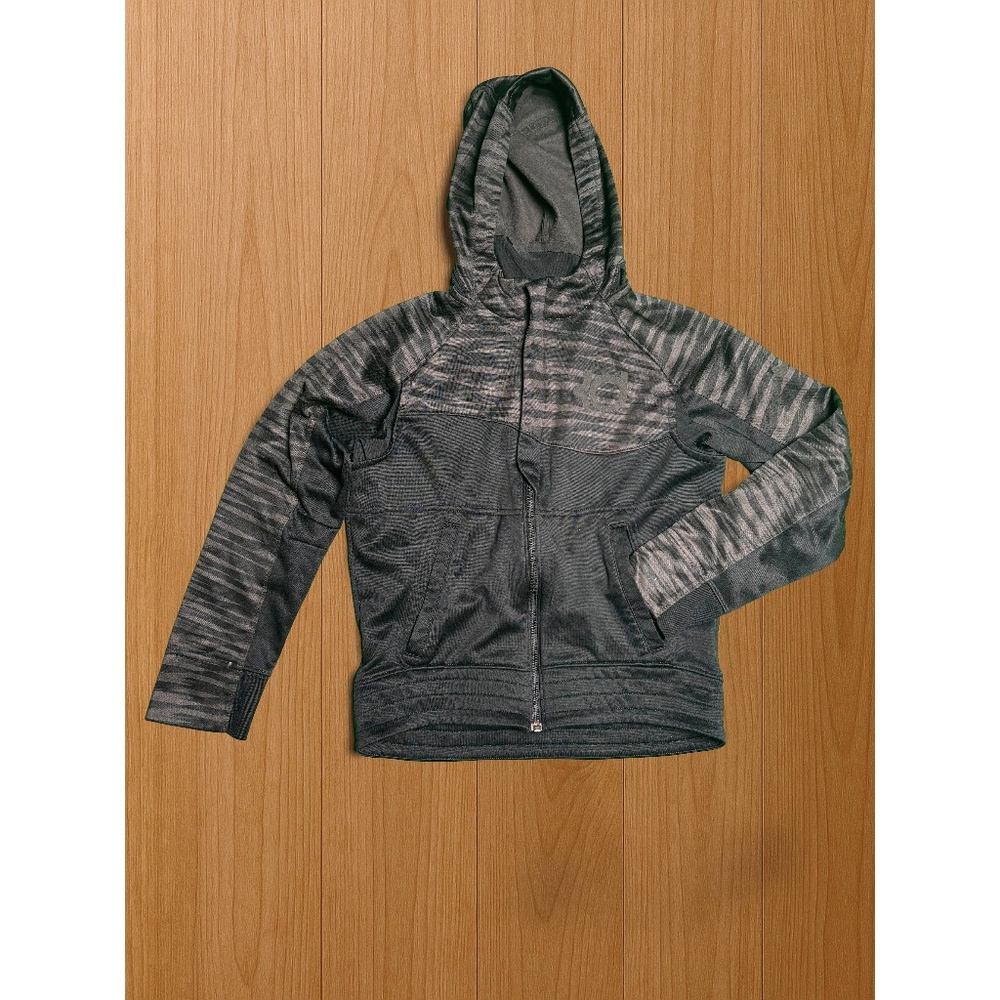 Nike Black/Grey Full-Zip Hoodie Jacket (Size Boys M)